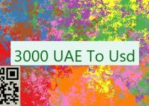 3000 UAE To Usd