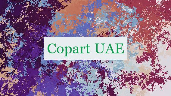 Copart UAE 🇦🇪