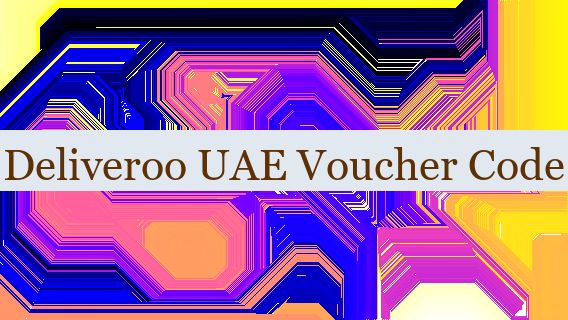 Deliveroo UAE Voucher Code 🇦🇪