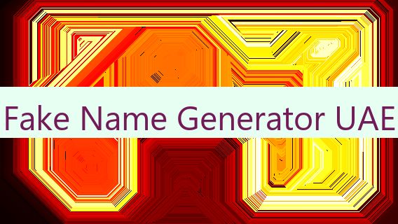 Fake Name Generator UAE 🇦🇪