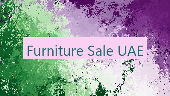 Furniture Sale UAE