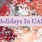 Holidays In UAE