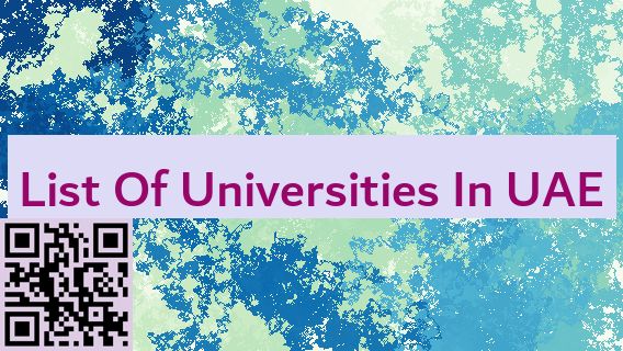 List Of Universities In UAE