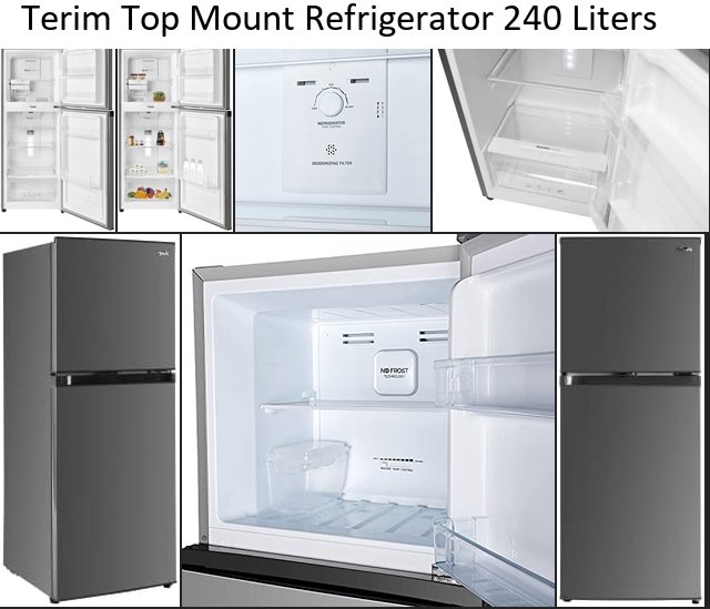 Terim Top Mount Refrigerator 240 Liters