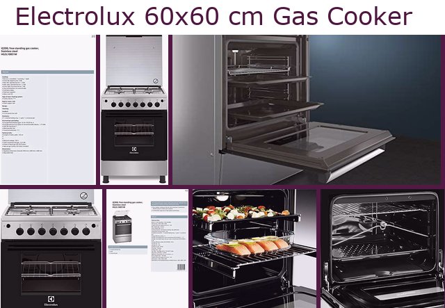 Electrolux 60x60 cm Gas Cooker