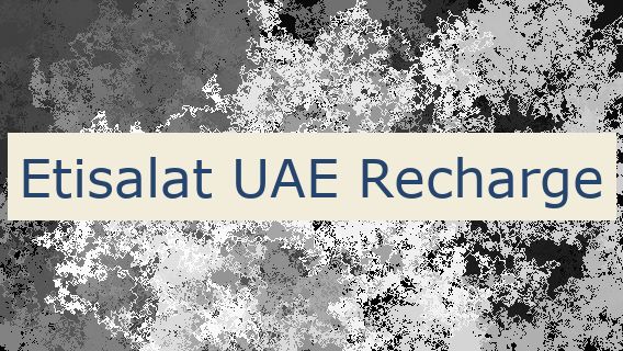 Etisalat UAE Recharge 🇦🇪